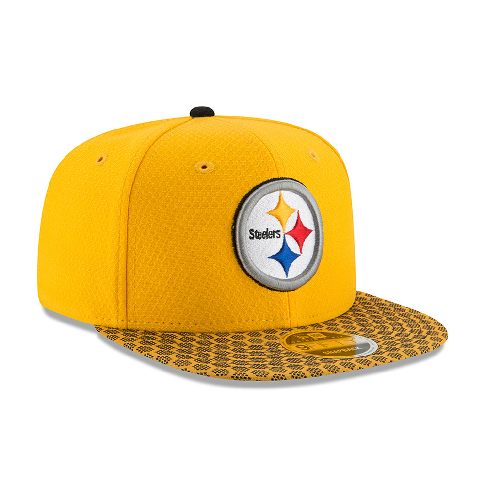 Pittsburgh Steelers 2017 Sideline OF 9FIFTY Gold Snapback