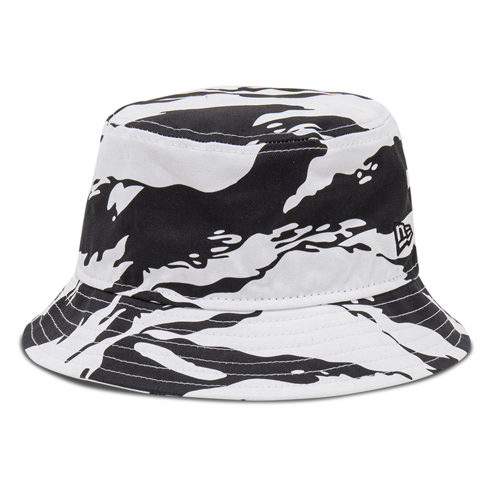 White Tiger Stripe  Bucket Hat 