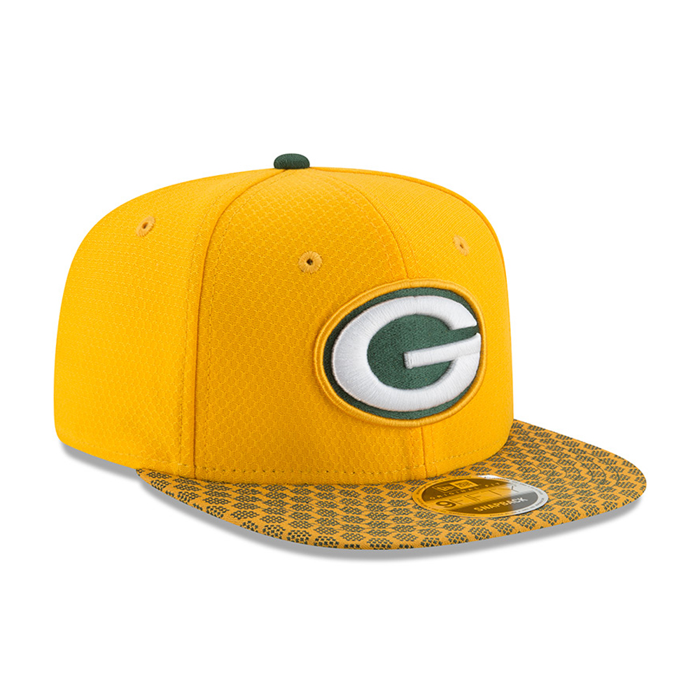 9FIFTY Snapback – Green Bay Packers – 2017 Sideline OF, Gold