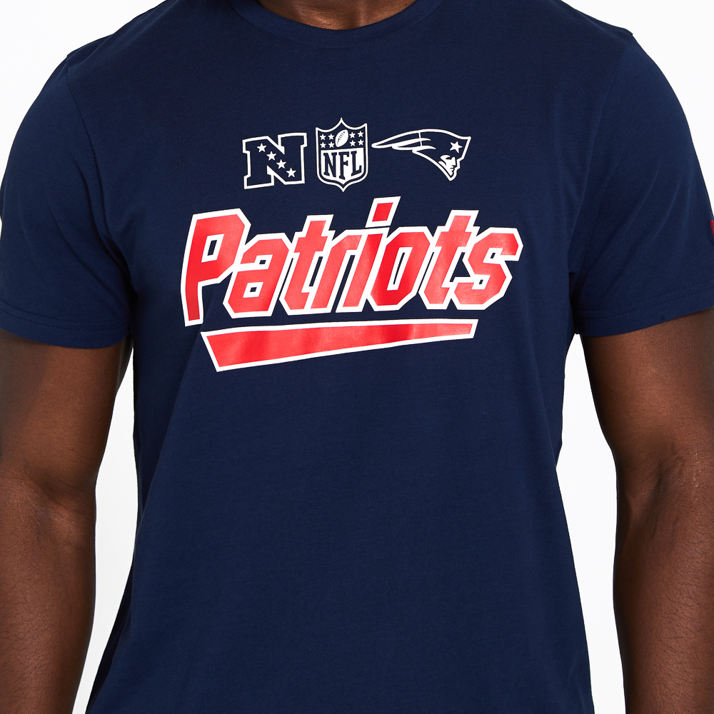 T-shirt bleu marine à inscription des New England Patriots