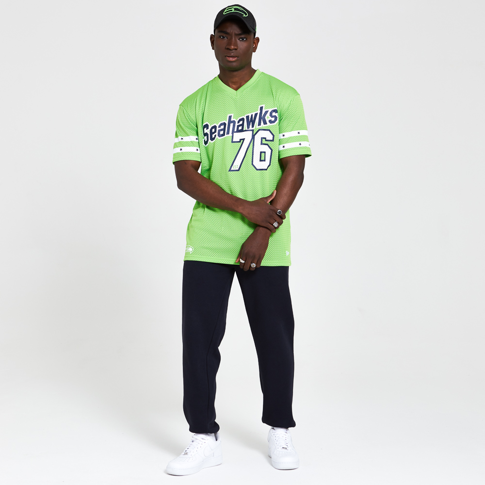 T-shirt surdimensionné en maille verte des Seahawks de Seattle