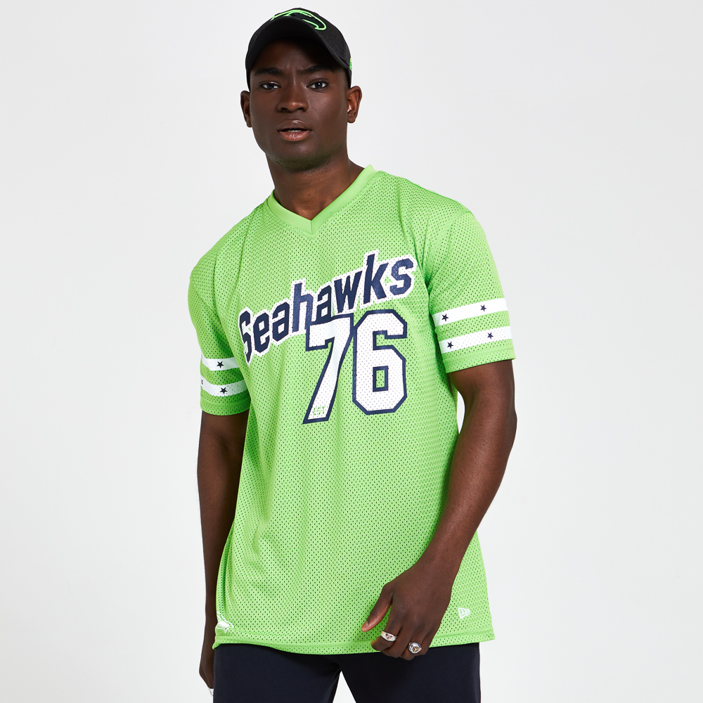 Seattle Seahawks – Oversized-T-Shirt aus Netzstoff in Grün