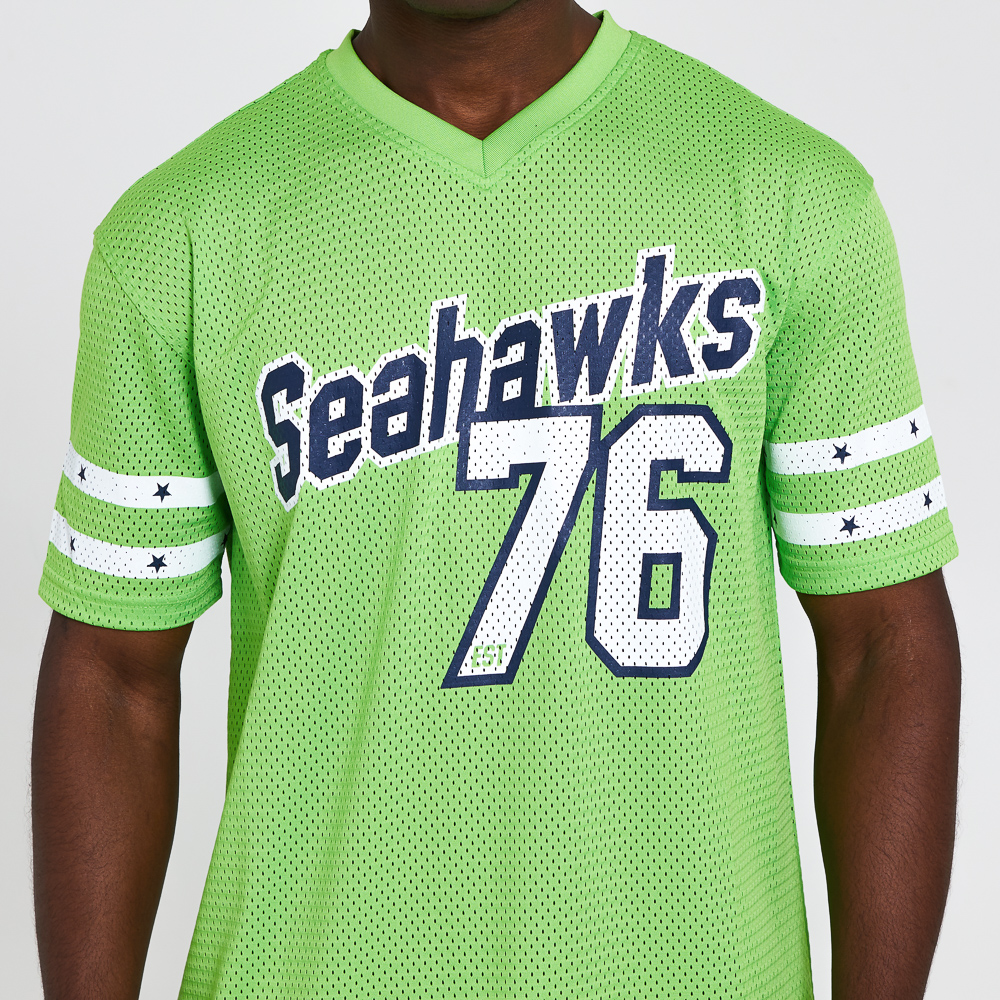 Seattle Seahawks – Oversized-T-Shirt aus Netzstoff in Grün