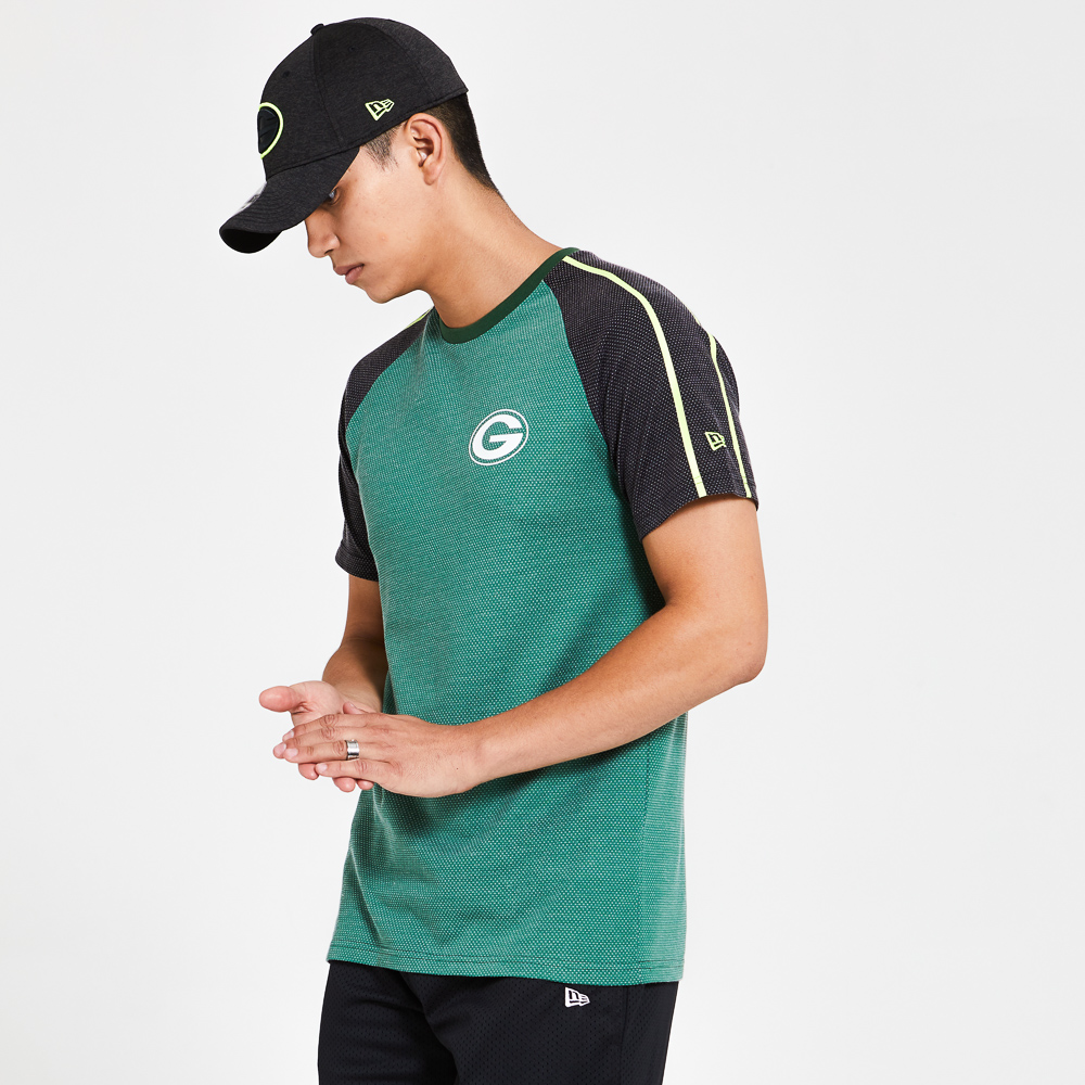 T-shirt rayé vert des Green Bay Packers