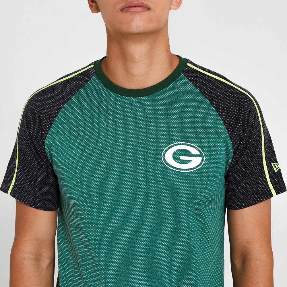 T-shirt rayé vert des Green Bay Packers