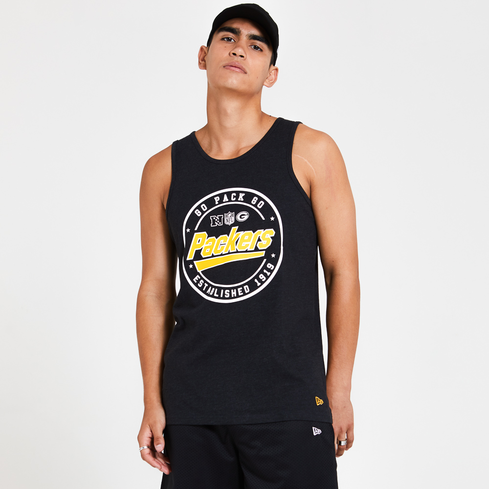 Green Bay Packers Graphic Black Vest