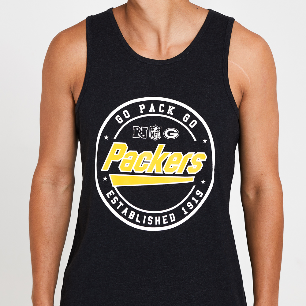 Green Bay Packers Graphic Black Vest