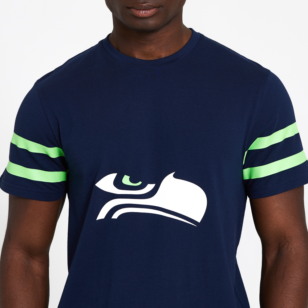 T-shirt Seattle Seahawks Logo Elements blu navy