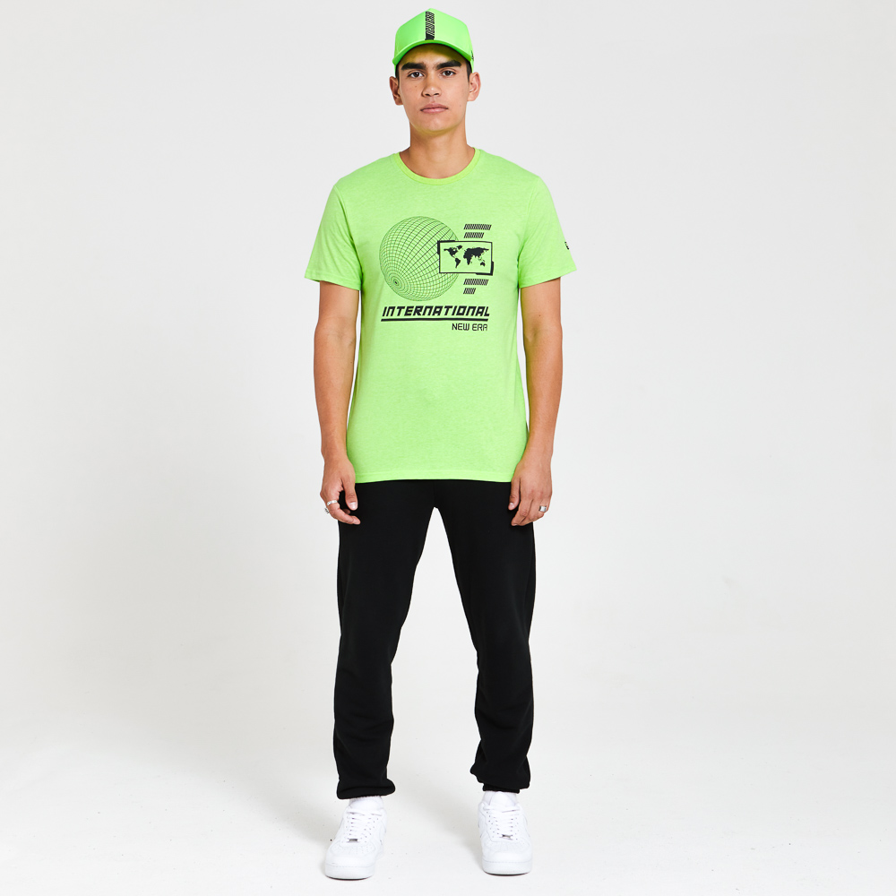 T-shirt New Era Graphic verde fluo
