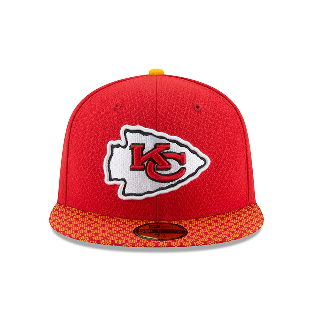 Kansas City Chiefs 2017 Sideline 59FIFTY rouge