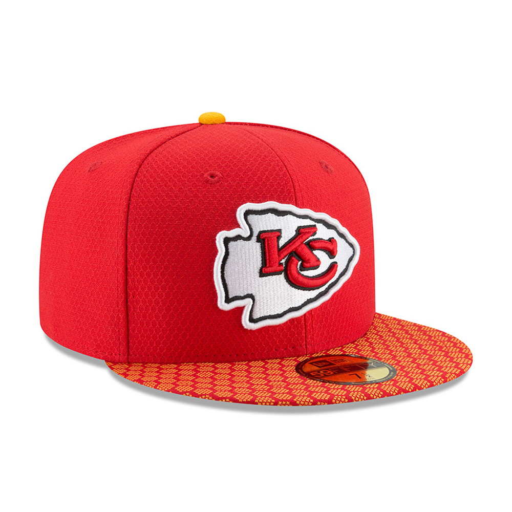 Kansas City Chiefs 2017 Sideline 59FIFTY rouge