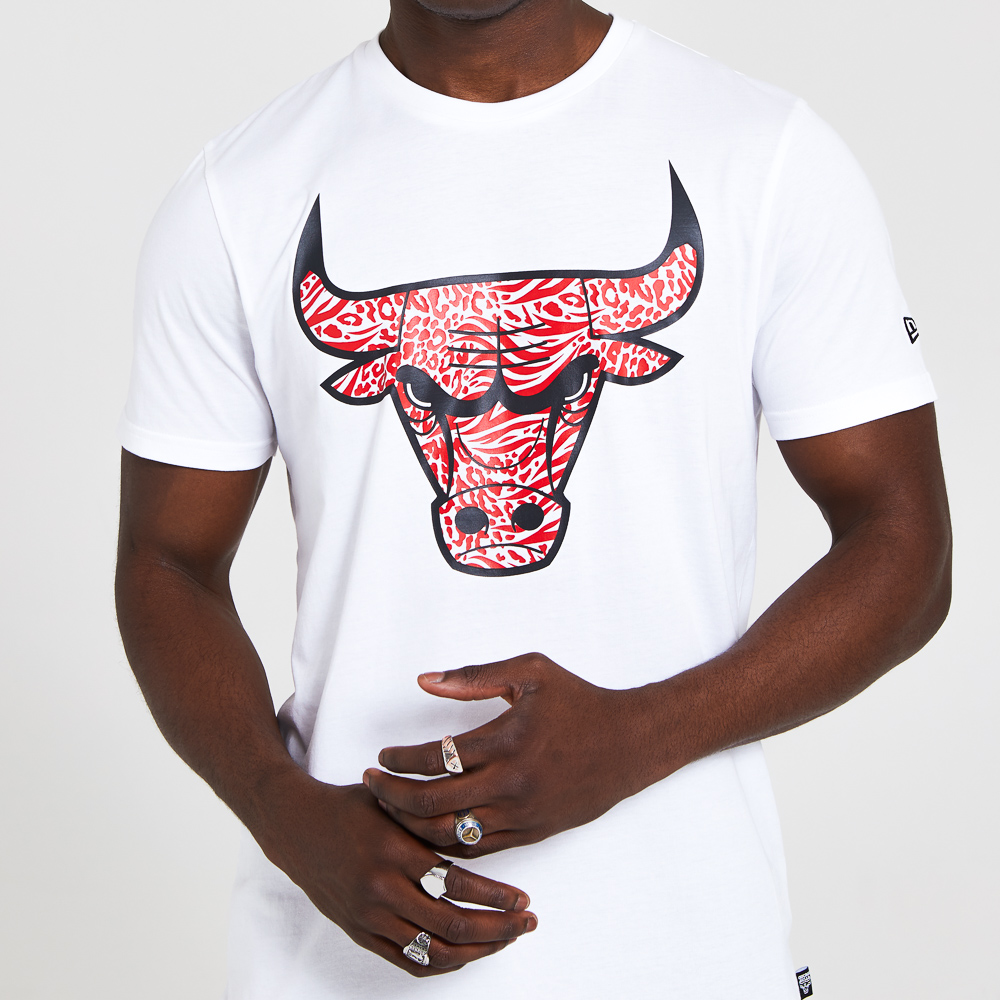 T-shirt Chicago Bulls Infill Logo bianca