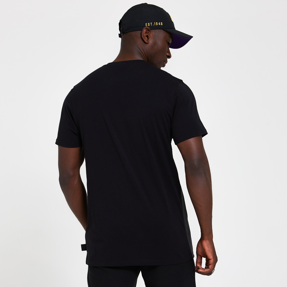 Camiseta Los Angeles Lakers Gradient and Graphic, negro
