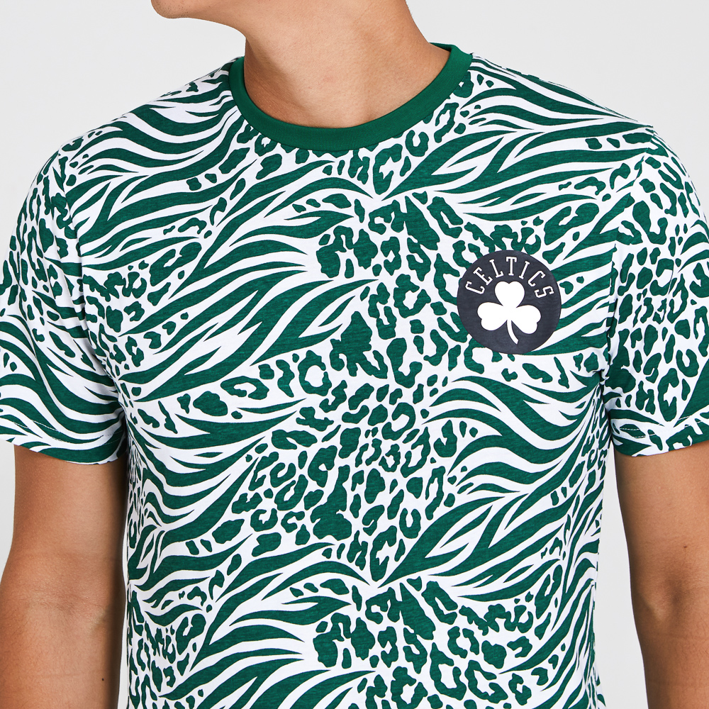 T-shirt des Boston Celtics vert imprimé sur l'ensemble