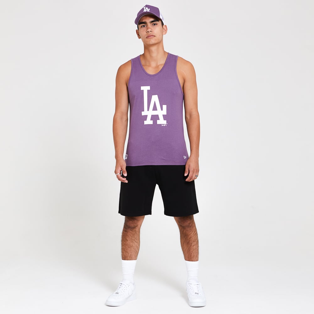LA Dodgers Team Logo Purple Vest Top