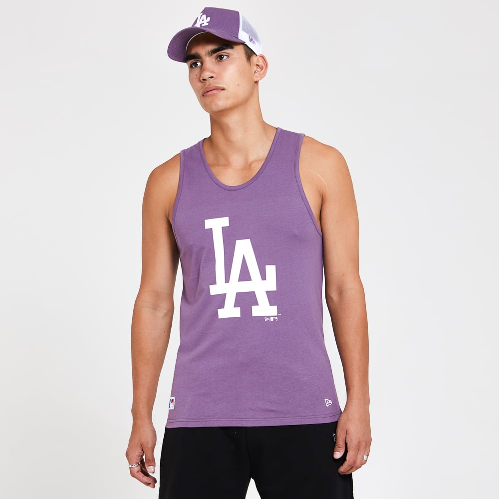 LA Dodgers Team Logo Purple Vest Top