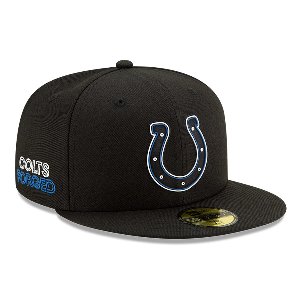 Indianapolis Colts NFL20 Draft 59FIFTY-Kappe in Schwarz