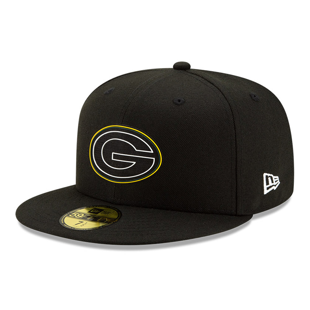 Cappellino Green Bay Packers NFL20 Draft Black 59FIFTY