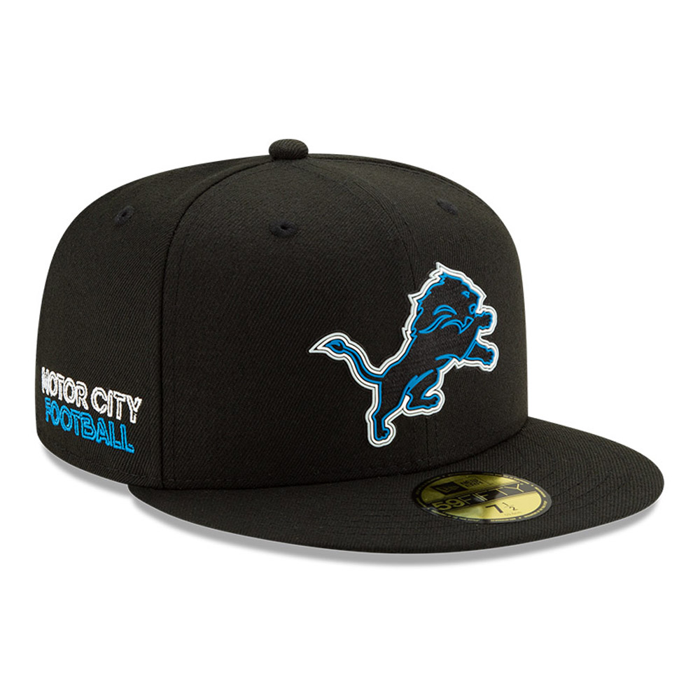 Detroit Lions NFL20 Draft Black 59FIFTY Cap