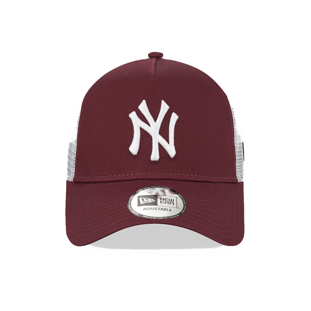 Rote New York Yankees A-Frame Trucker Cap