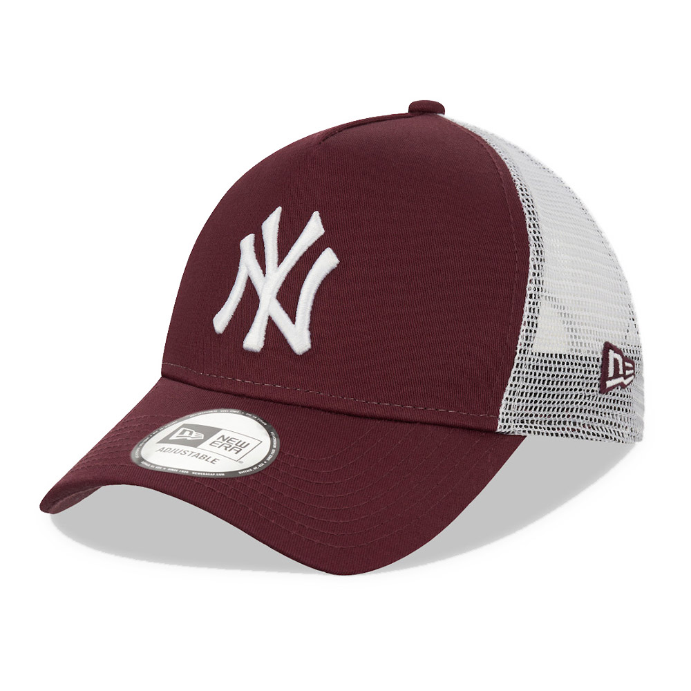 Rote New York Yankees A-Frame Trucker Cap