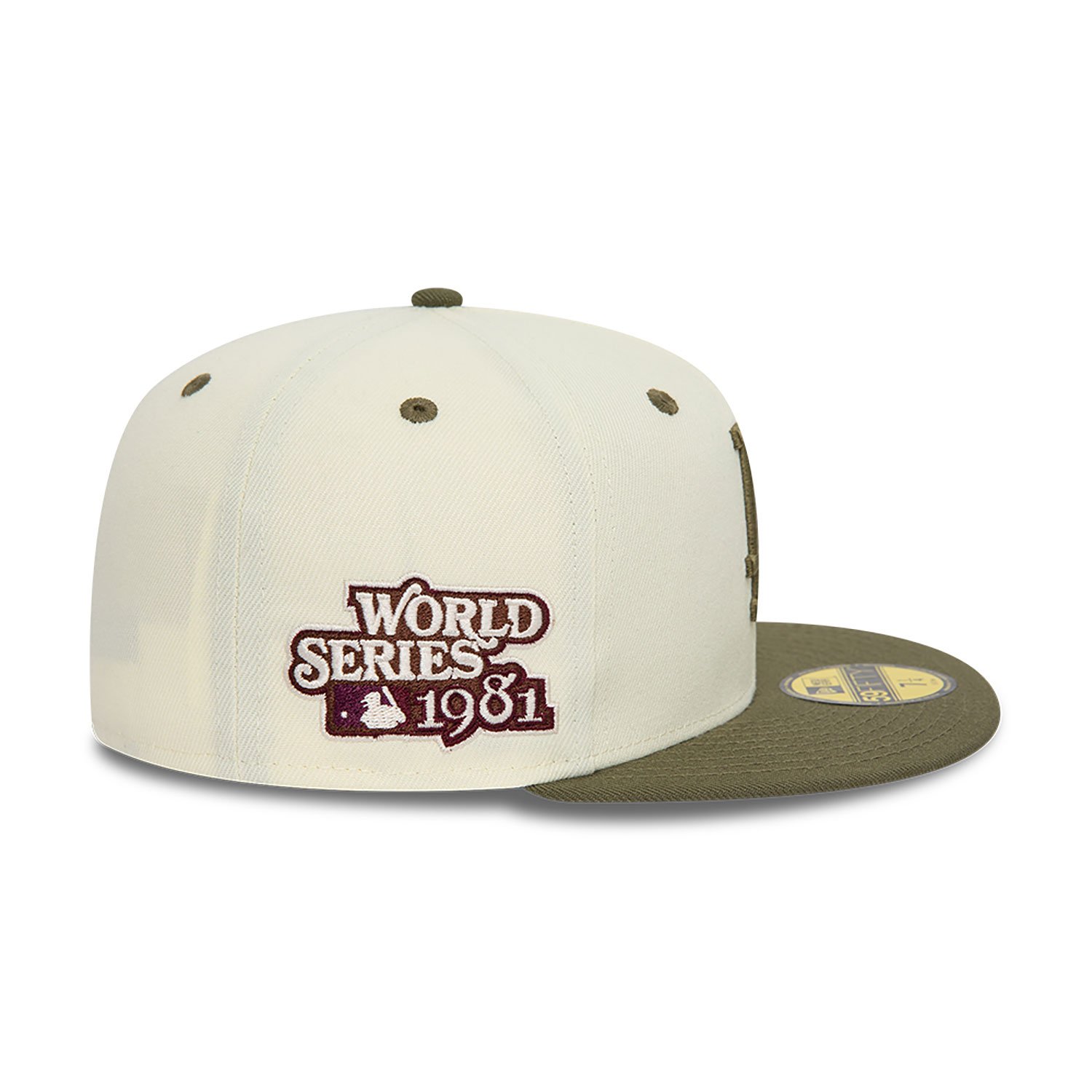Casquette 59FIFTY Fitted LA Dodgers MLB World Series Trail Mix Blanc