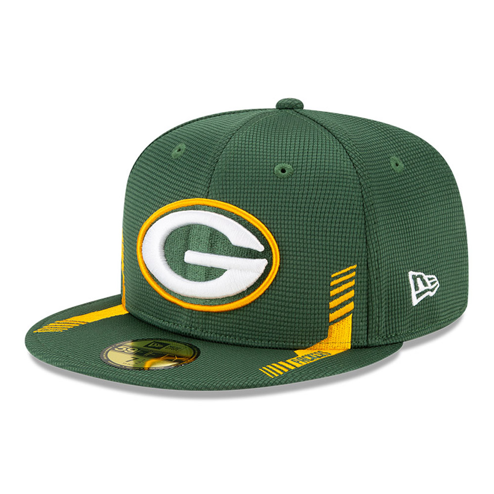 Green Bay Packers NFL Sideline Startseite Green 59FIFTY Cap