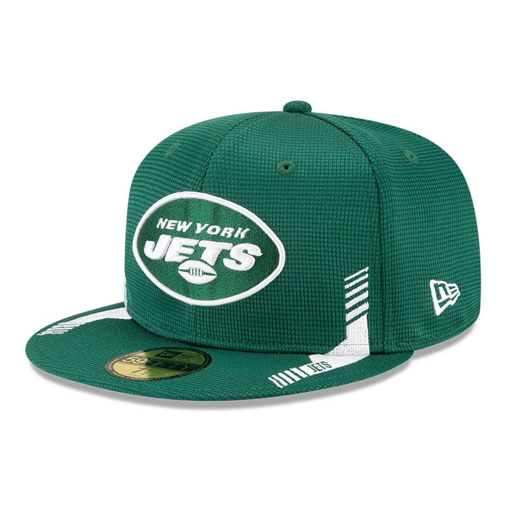 Official New Era New York Jets NFL 21 Sideline Home Green 59FIFTY ...
