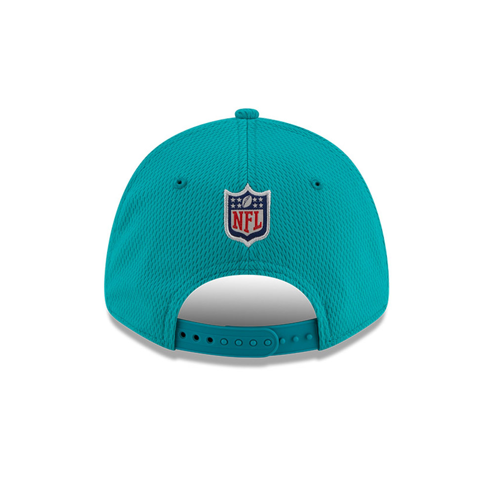 Miami Dolphins NFL Sideline Road Turquesa 9FORTY Stretch Snap Cap