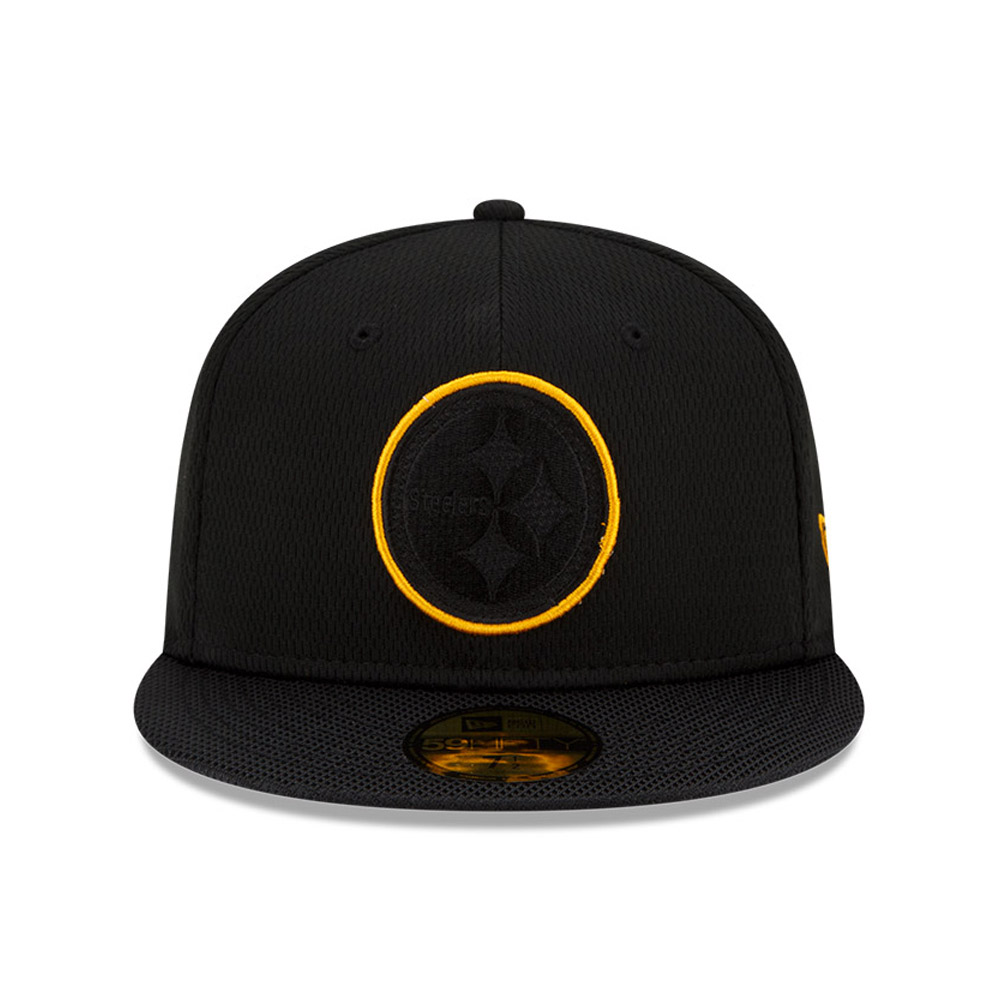 Pittsburgh Steelers NFL Sideline Road Negro 59FIFTY Cap