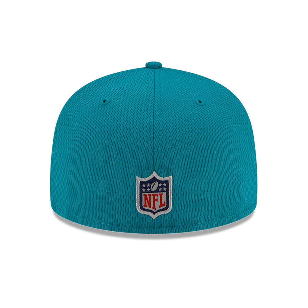 Miami Dolphins NFL Sideline Road Turquoise 59FIFTY Cap