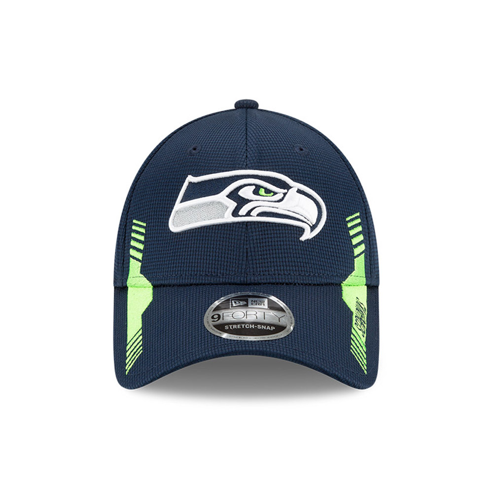 Seattle Seahawks NFL Sideline Home Blue 9FORTY Stretch Snap Cap