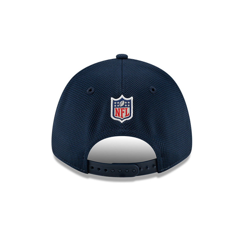 New England Patriots NFL Sideline Home Blau 9FORTY Stretch Snap Cap