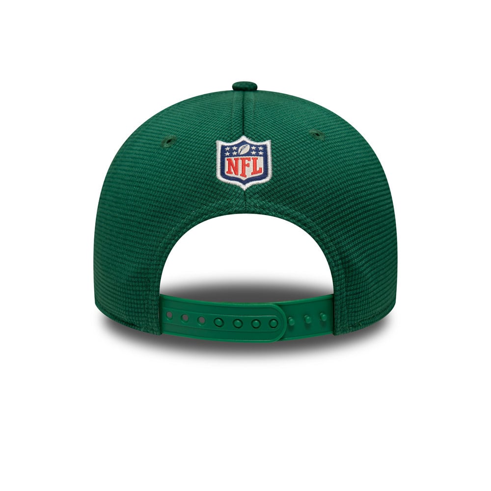 New York Jets NFL Sideline Startseite Grün 9FORTY Stretch Snap Cap