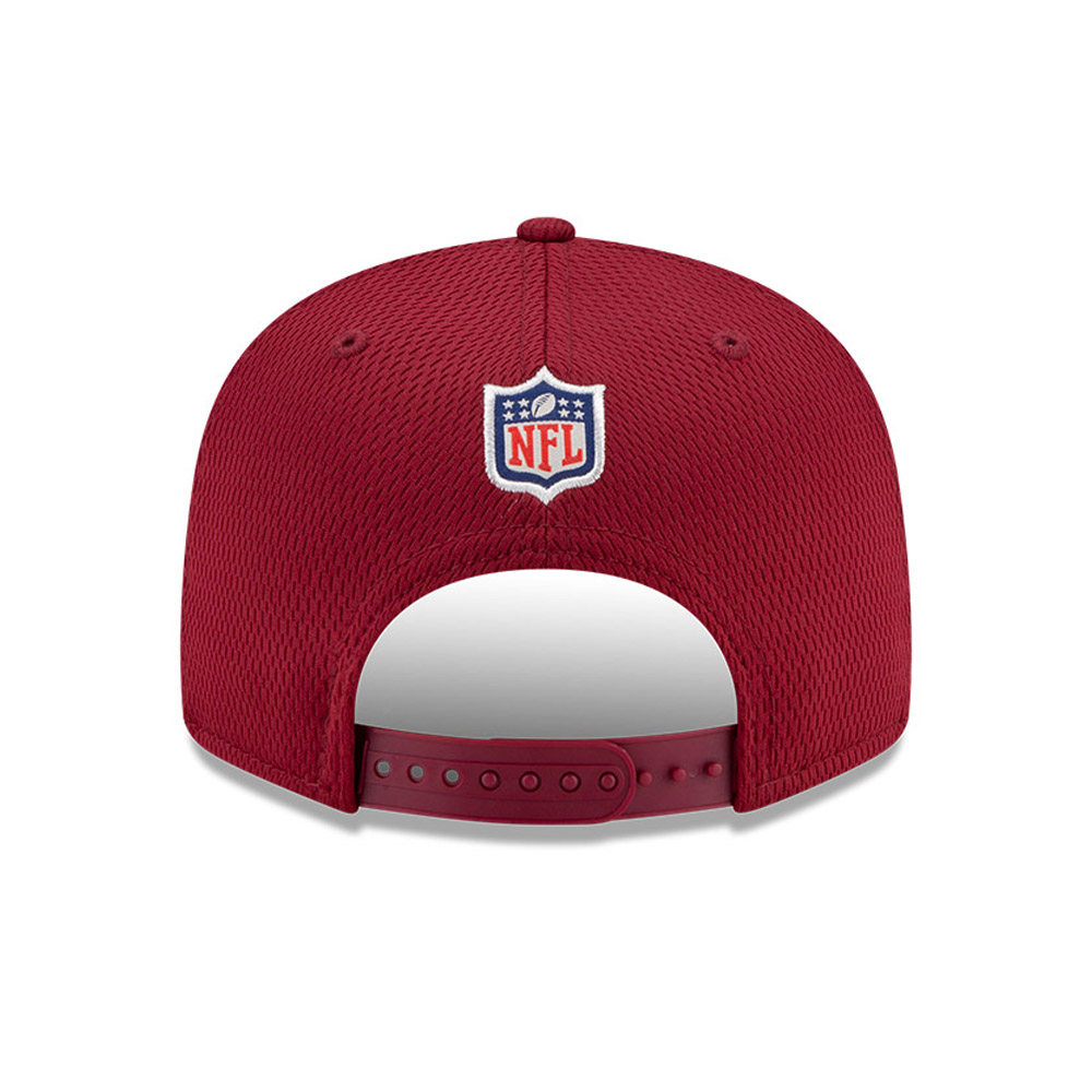 Washington Commanders NFL Sideline Road Youth Red 9FIFTY Snapback Cap