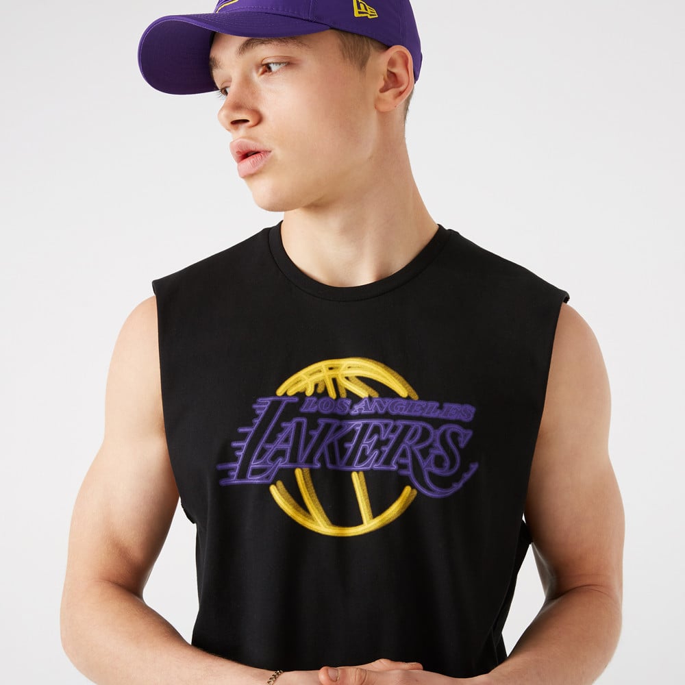 LA Lakers Neon Schwarz Tank Top