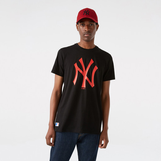 New York Yankees Team Logo Schwarzes T-Shirt