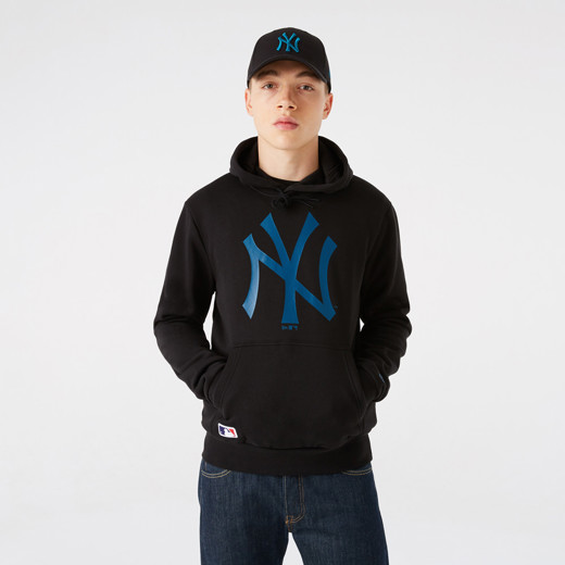 New York Yankees Team Logo Felpa con cappuccio nera