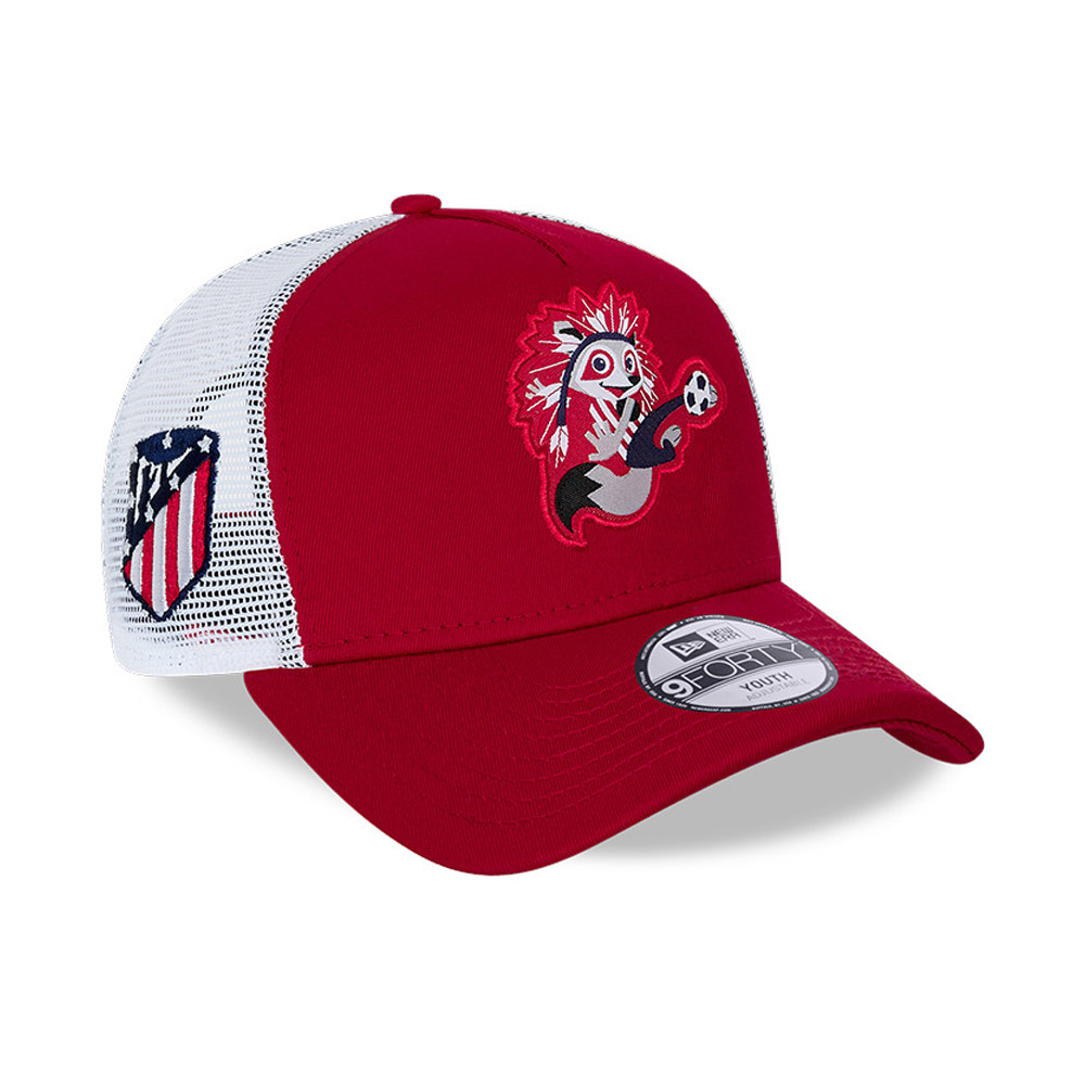 Atlético Madrid Mascot Youth Red A-Frame Trucker Cap