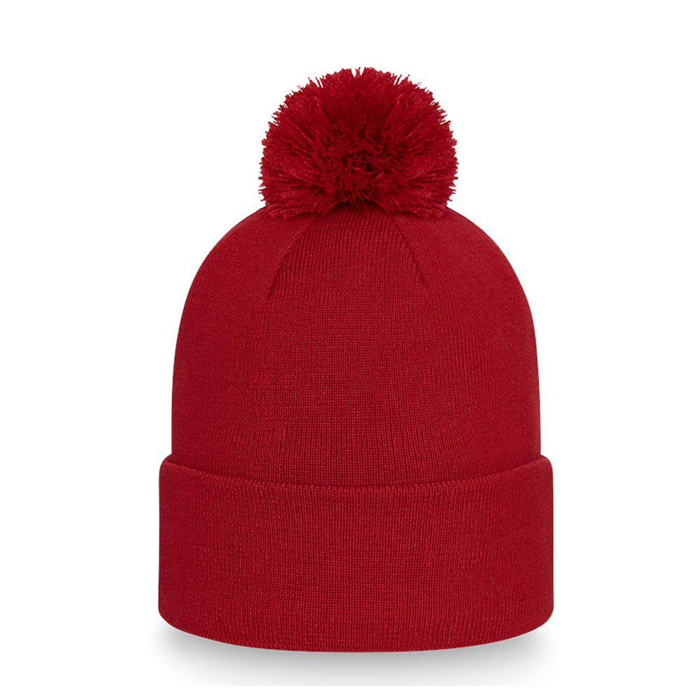 Manchester United Logo Red Bobble Beanie Hat