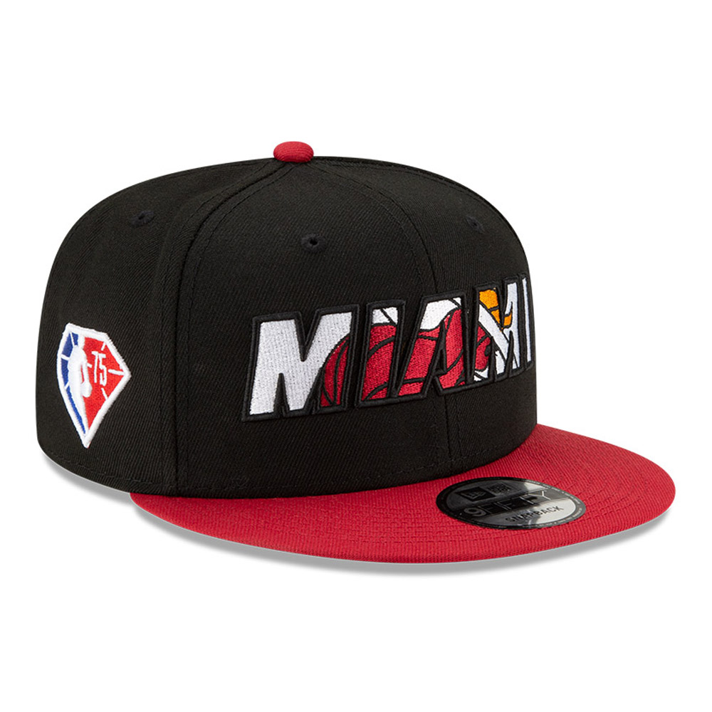 Miami Heat NBA Draft Schwarz 9FIFTY Cap