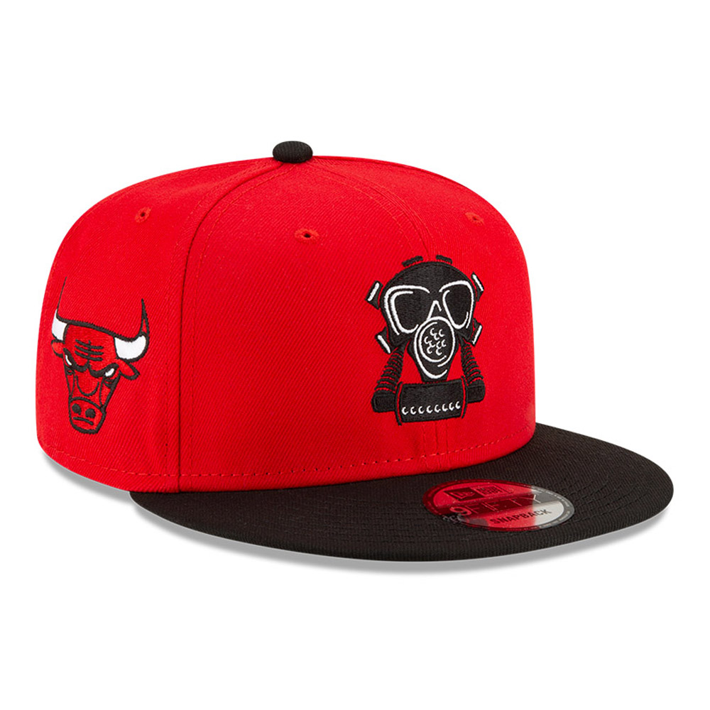Chicago Bulls x Compound Gas Mask Logo Red 9FIFTY Cap