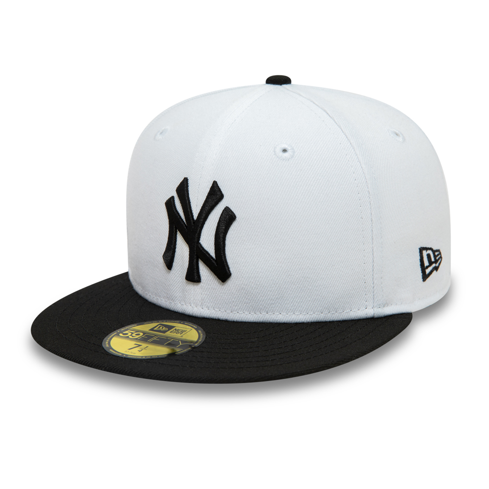 New York Yankees Monochrome White 59FIFTY Gorra