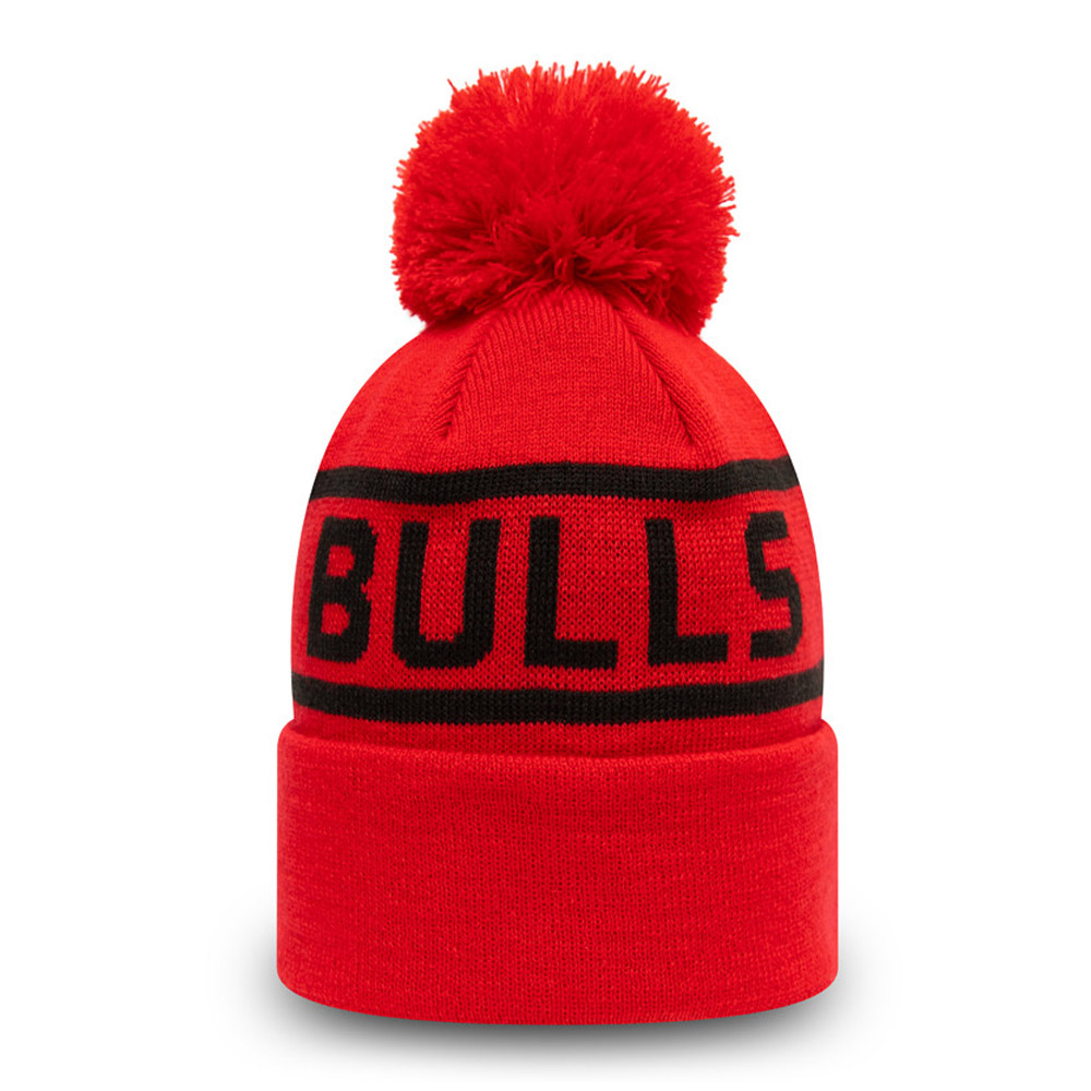 Cappello berretto Bobble per polsini rossi per bambini dei Chicago Bulls