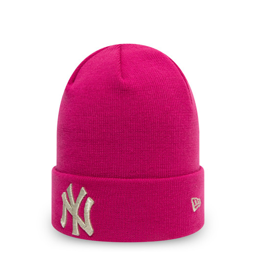 Cappello berretto rosa caldo femminile metallico dei New York Yankees