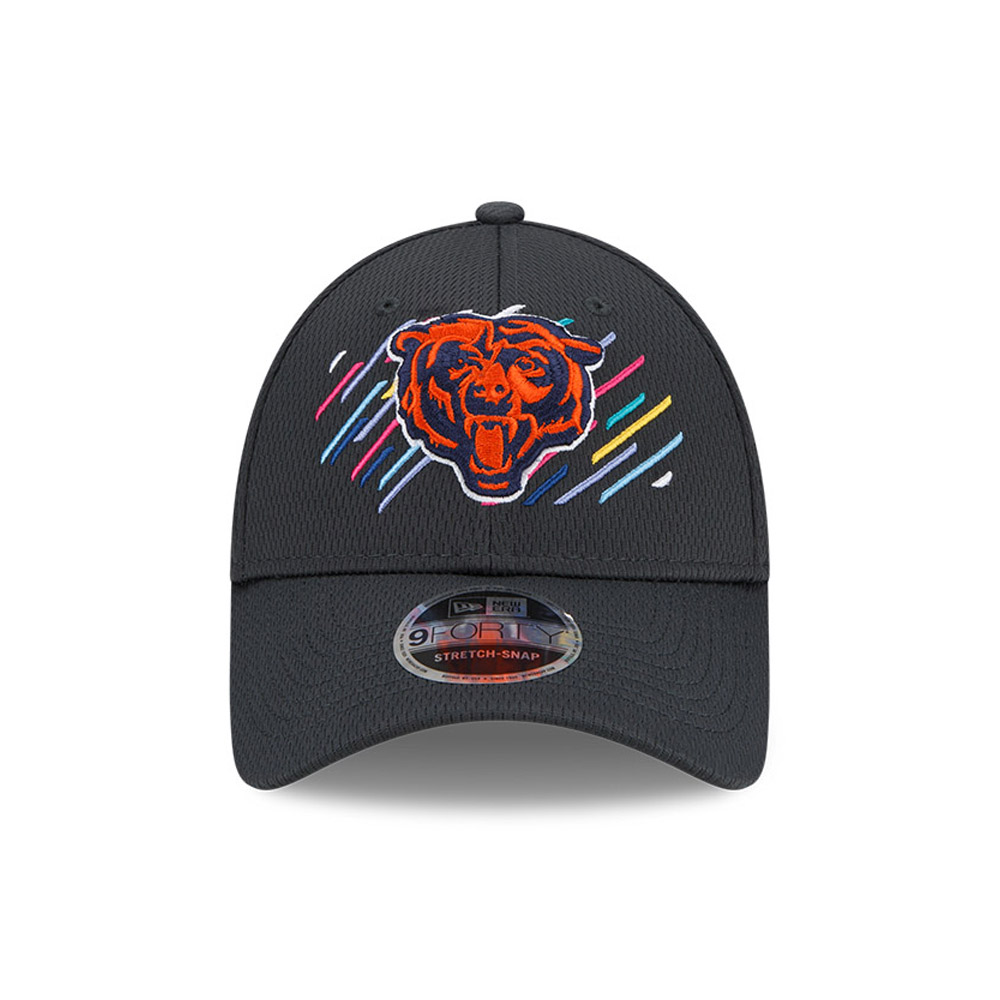 Chicago Bears Crucial Catch Grau 9FORTY Stretch Snap Cap