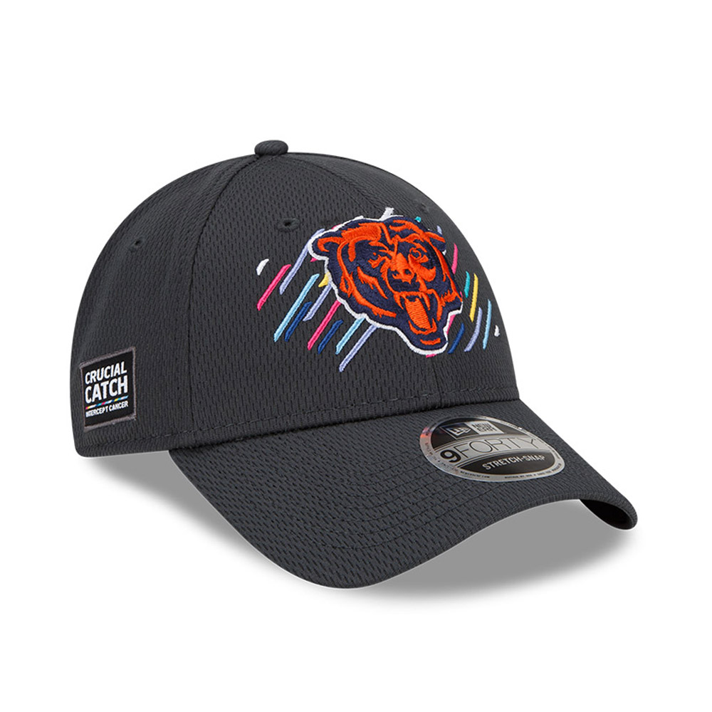 Casquette 9FORTY Stretch Snap Chicago Bears Crucial Catch Grise