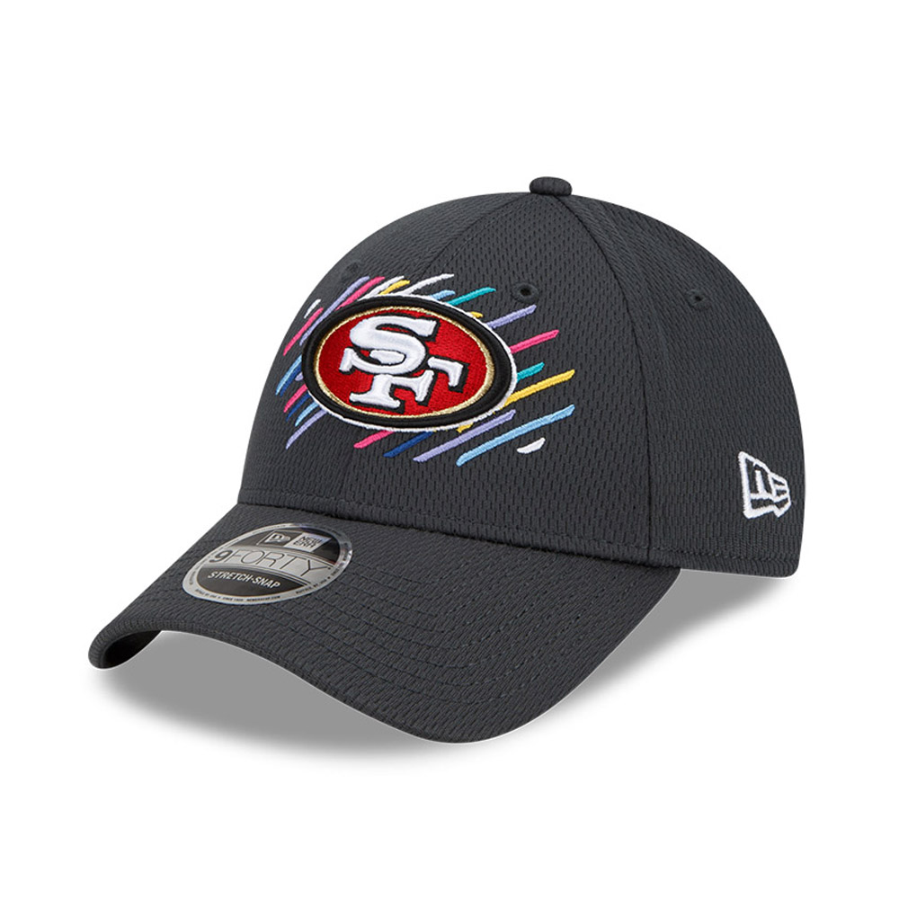 San Francisco 49ers Crucial Catch Grey 9FORTY Stretch Snap Cap