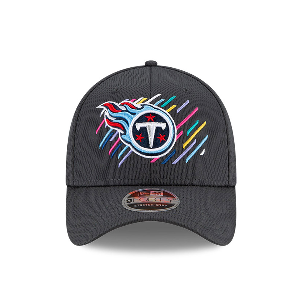 Tennessee Titans Crucial Catch Grigio 9FORTY Stretch Snap Cap