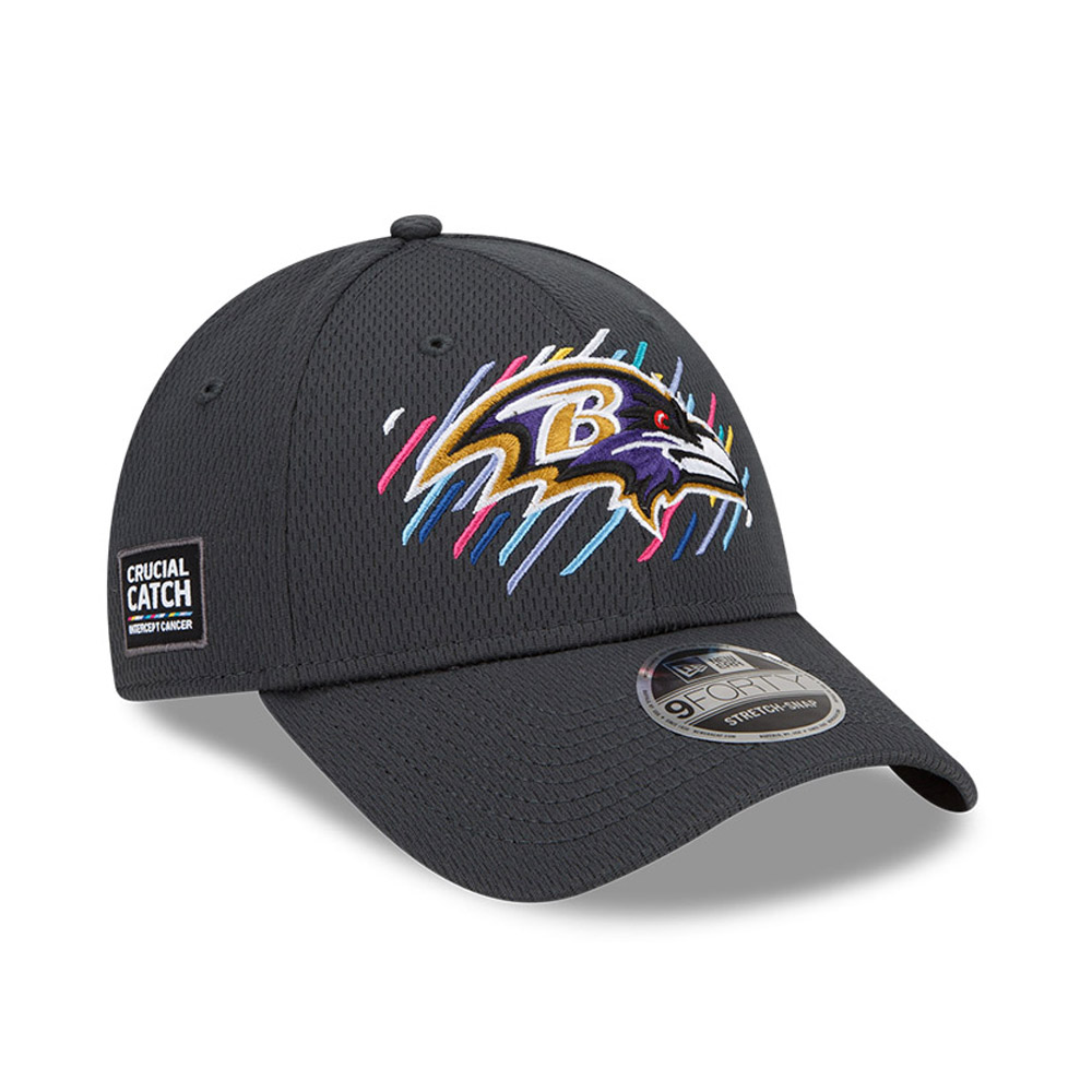 Casquette  9FORTY Stretch Snap Baltimore Ravens Crucial Catch Grise